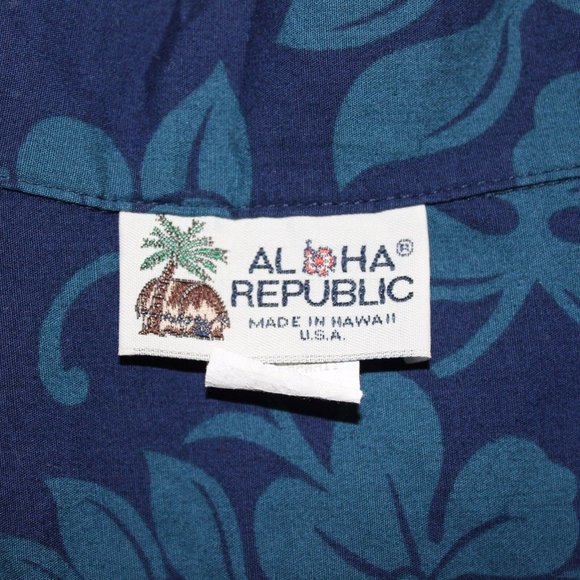 Aloha Republic 2XL Blue Surf Boards FC 2009 Surf Safari Aloha Hawaiian Shirt - Picture 6 of 9